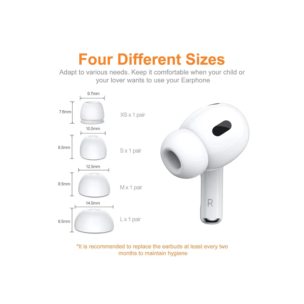 New Bee AirPods Pro 3 Replacement Ear Tips - Pack of 4 04