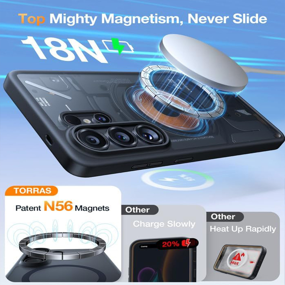 Torras Guardian-Mag for Samsung S26 Ultra - Obsidian Black 03