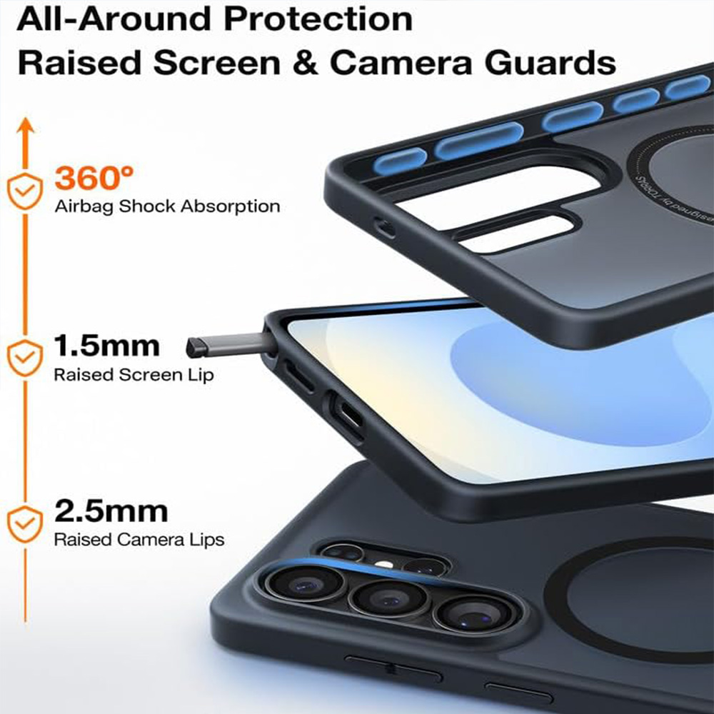 Torras Guardian-Mag for Samsung S26 Ultra - Obsidian Black 06