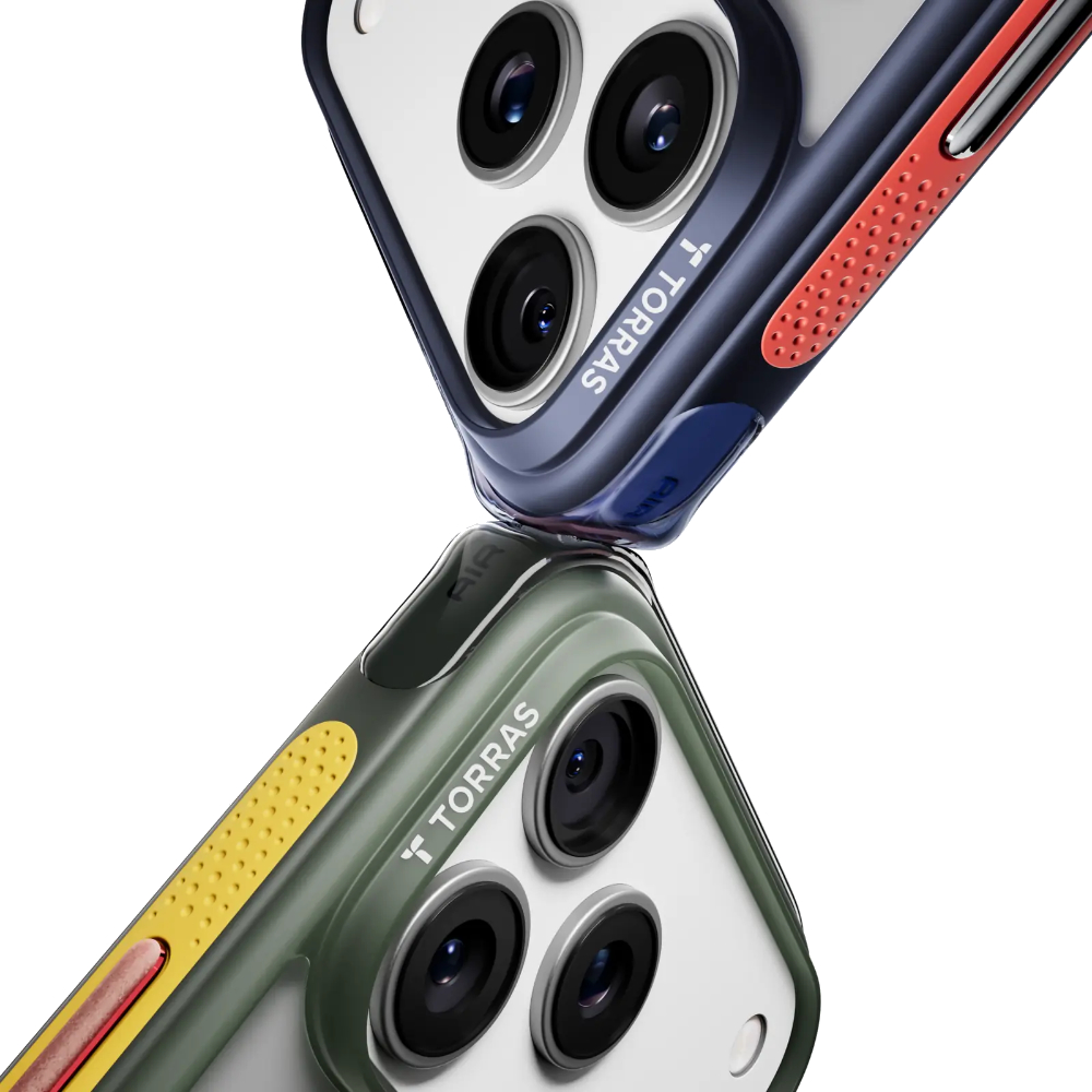 Torras Ostand Q3 Air Football Limited for iPhone 16 Pro - Iron 02