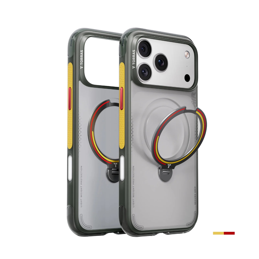 Torras Ostand Q3 Air Football Limited for iPhone 17 Pro - Iron 01