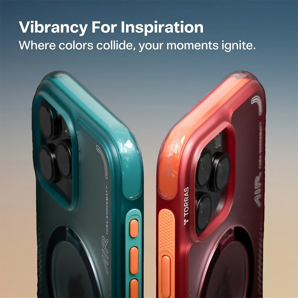 Torras Ostand Q3 Air for iPhone 16 Pro Max - Lava Red 02