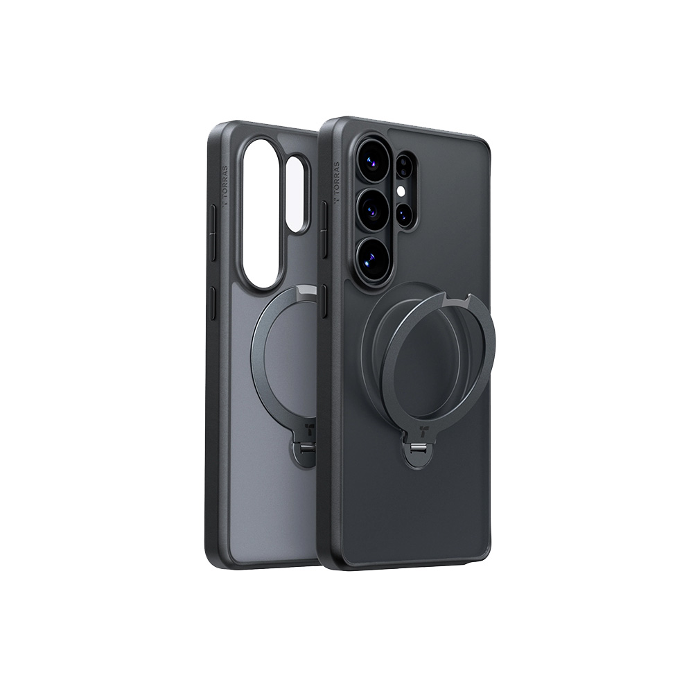 Torras Ostand Q3 Spin for Samsung S26 Ultra - Obsidian Black 01