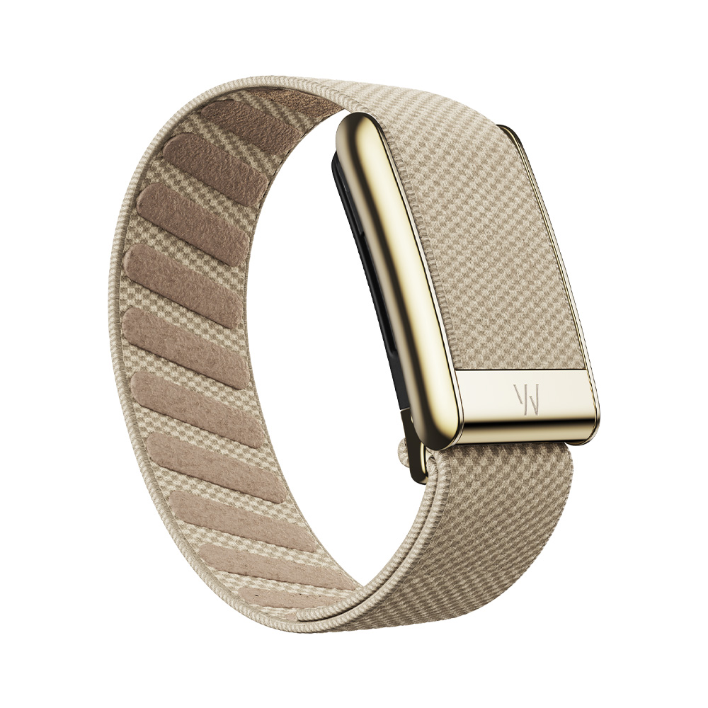 Whoop 5.0 SuperKnit Luxe Band - Dune with Gold 01