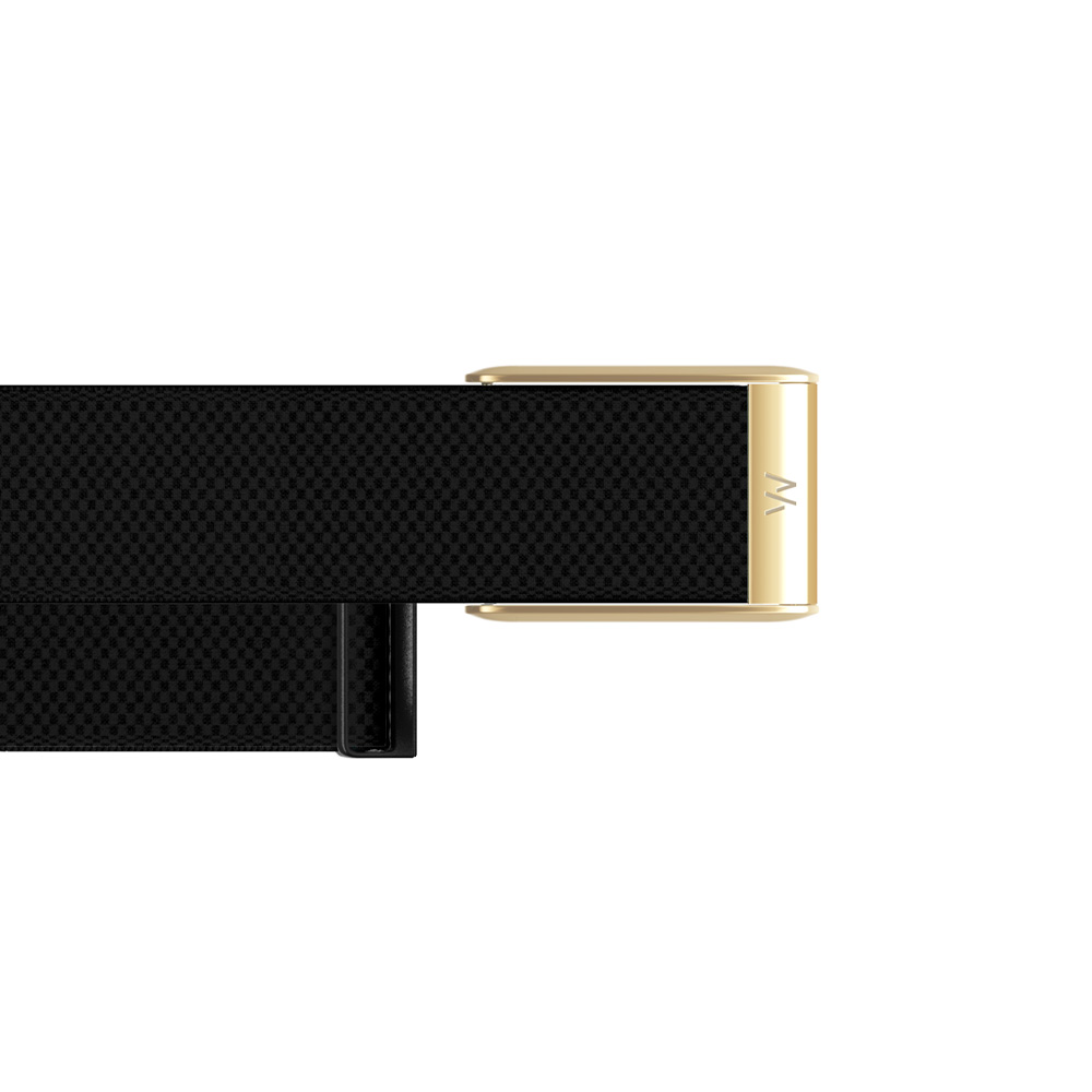 Whoop 5.0 SuperKnit Luxe Band - Obsidian with Gold 02