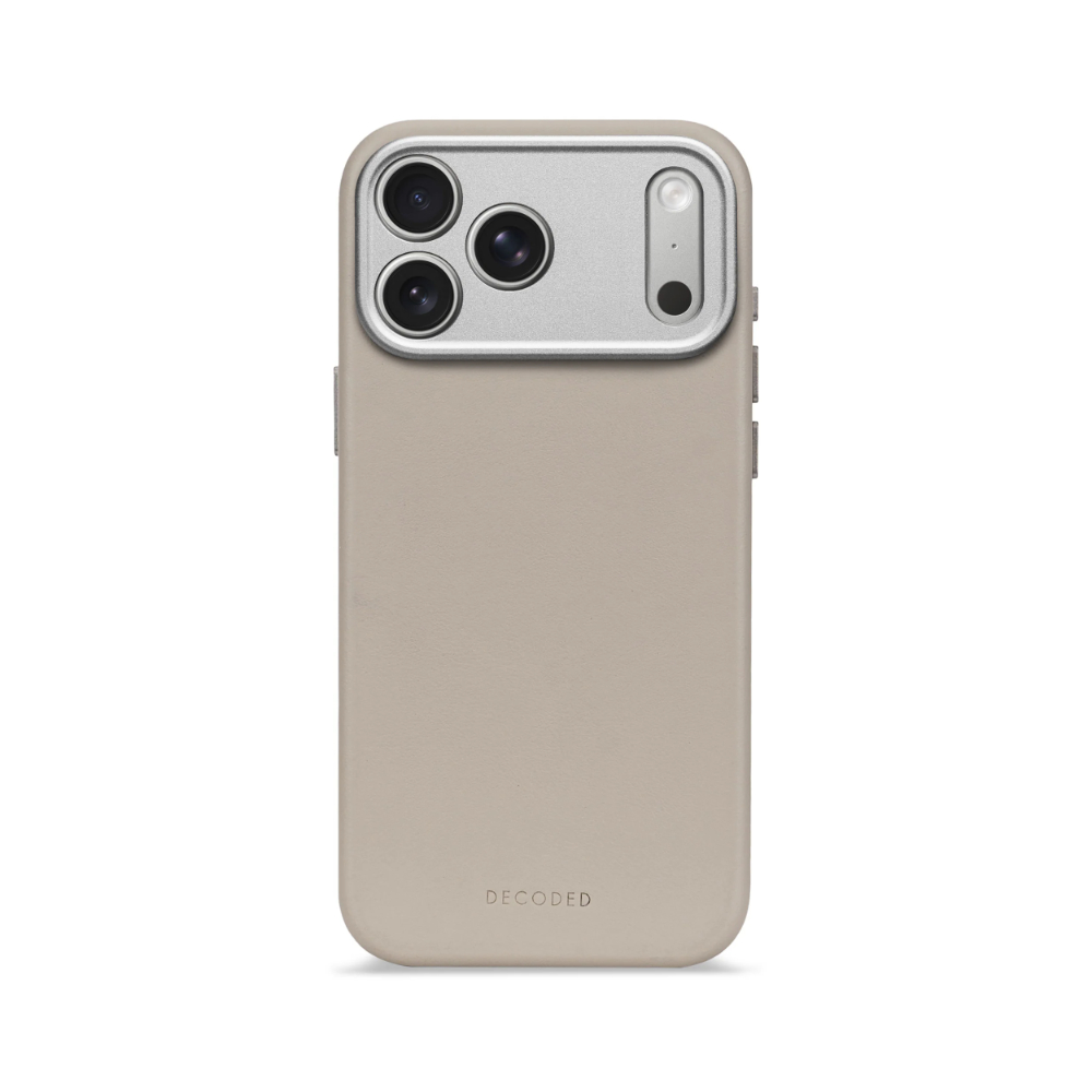 DECODED Gear iPhone 17 Pro Max Leather Case - Solid Clay 01