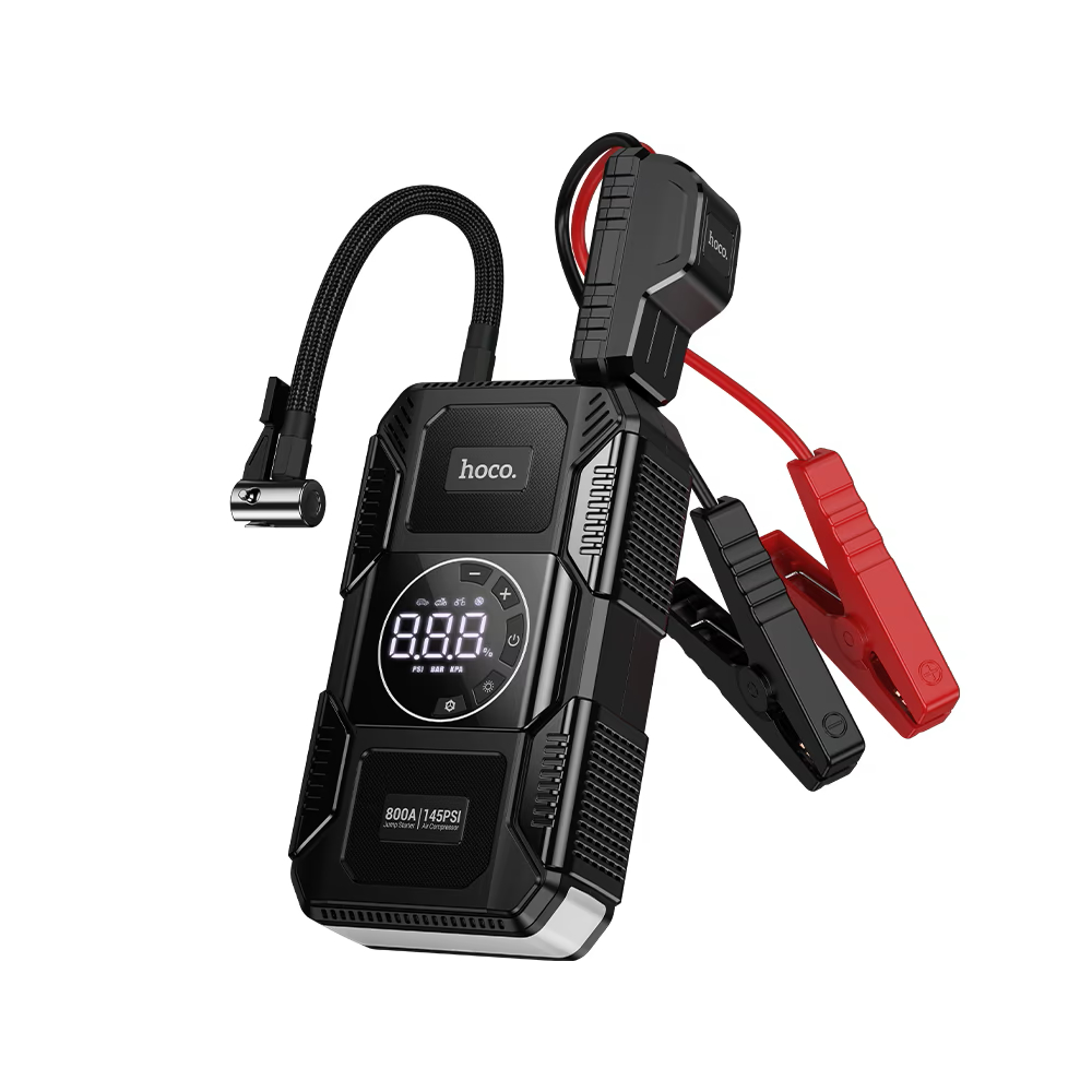 Hoco Power bank “QS6 Clever” jump starter + air pump 8000mAh - Black 01