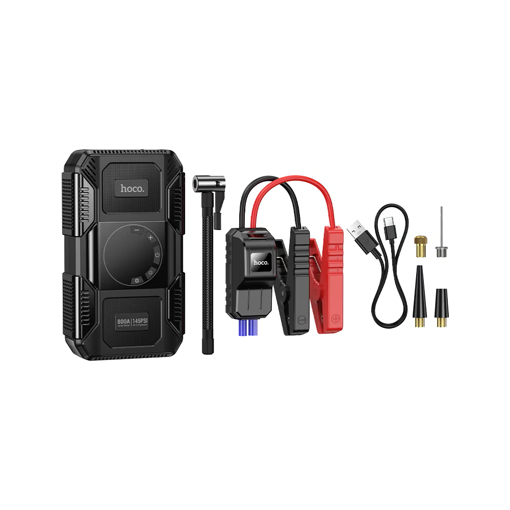 Hoco Power bank “QS6 Clever” jump starter + air pump 8000mAh - Black 02