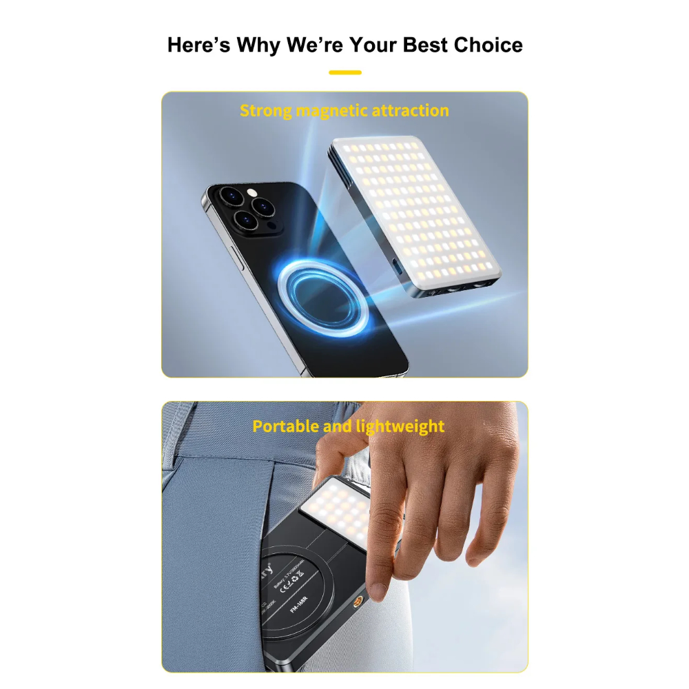 Jmary FM-168R MagSafe 10W Portable LED Video Fill Light 03