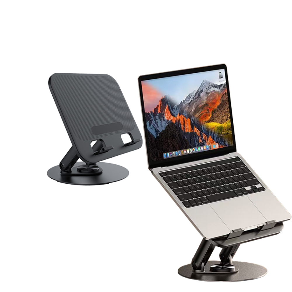 Jmary MK-85 Compact Foldable Laptop Stand with Adjustable Angles - Black 03