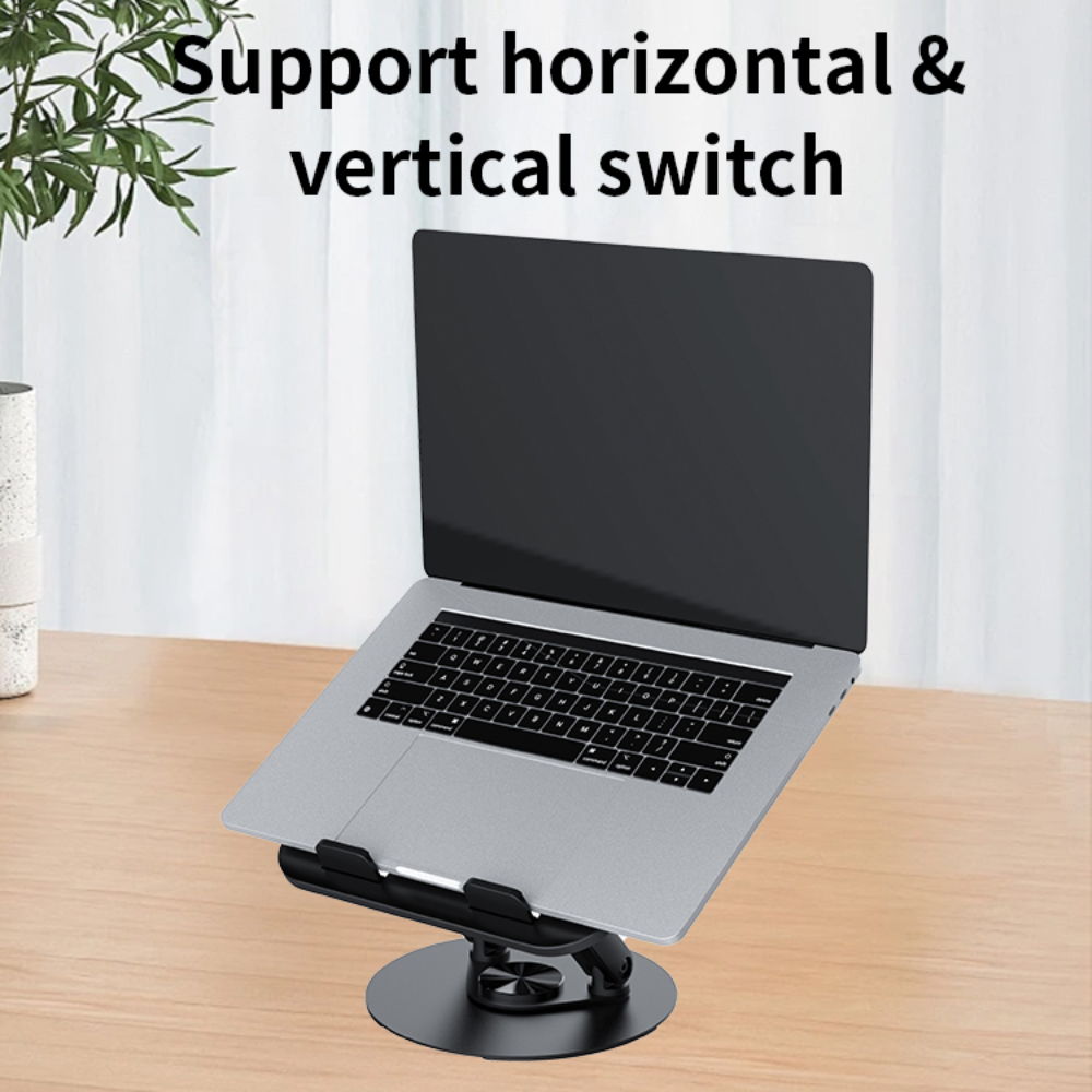 Jmary MK-85 Compact Foldable Laptop Stand with Adjustable Angles - Black 04