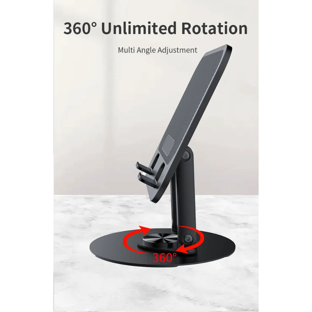 Jmary MK-85 Compact Foldable Laptop Stand with Adjustable Angles - Black 06