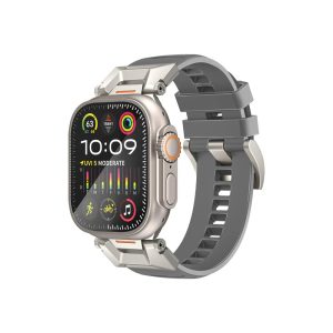 Promate Premium Sports FKM Flouro-Rubber Watch Band - Grey