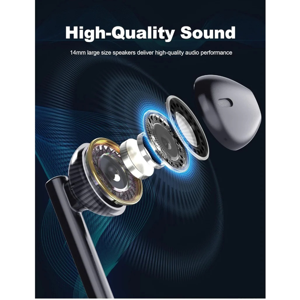 RavPower USB-C Wired In-Ear Earphones - Black (RP-BH1006) 03