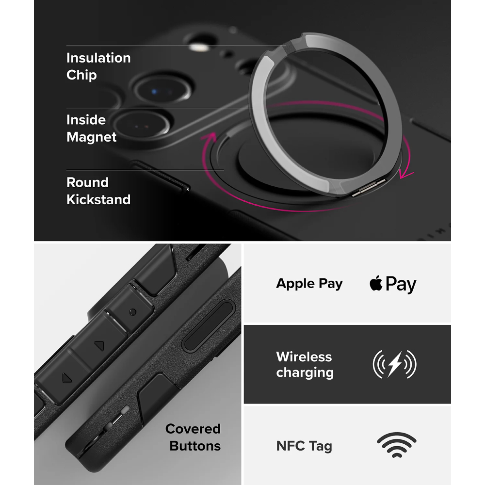 Ringke Alles iPhone 17 Pro Max Case - Black 10