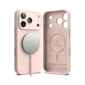 Ringke Silicone Magnetic iPhone 17 Pro Max Case - Pink Sand