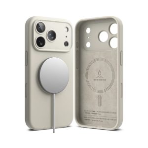 Ringke Silicone Magnetic iPhone 17 Pro Max Case - Stone
