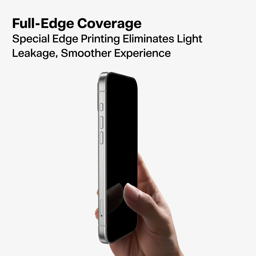 Torras GlassGo Privacy Screen Protector for iPhone 17 Pro - Black 05