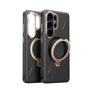 Torras Ostand Q3 VegSkin for Samsung S26 Ultra - Black